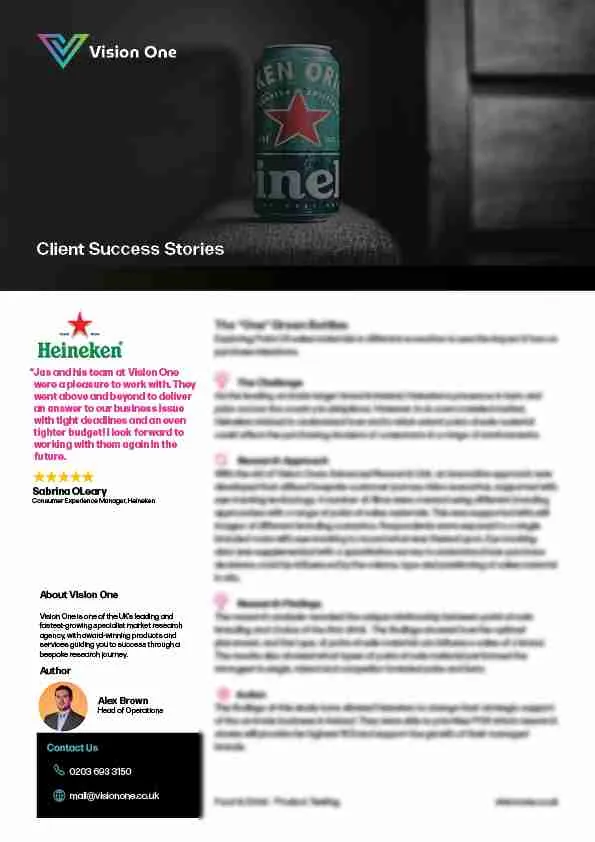 heineken case study solution